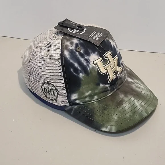Kentucky Wildcats UK TOW Operation Hat Trick Snapback Mesh Hat Beige Tye-Dye - Picture 2 of 4